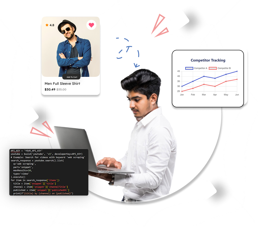 Web scraping illustration